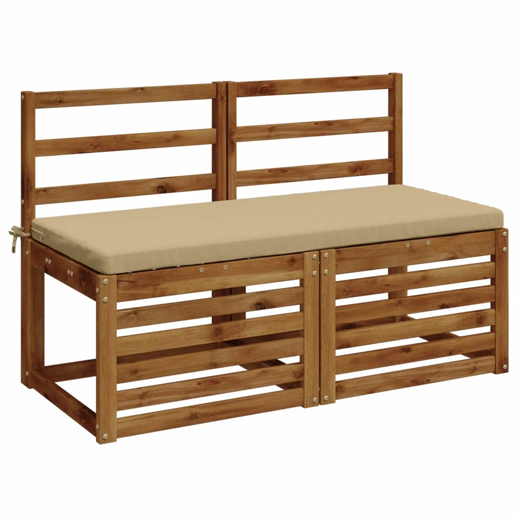 Cuscini per Panchina a 2 Pezzi SOEST 2 pz 100% Poliestere Beige 949281