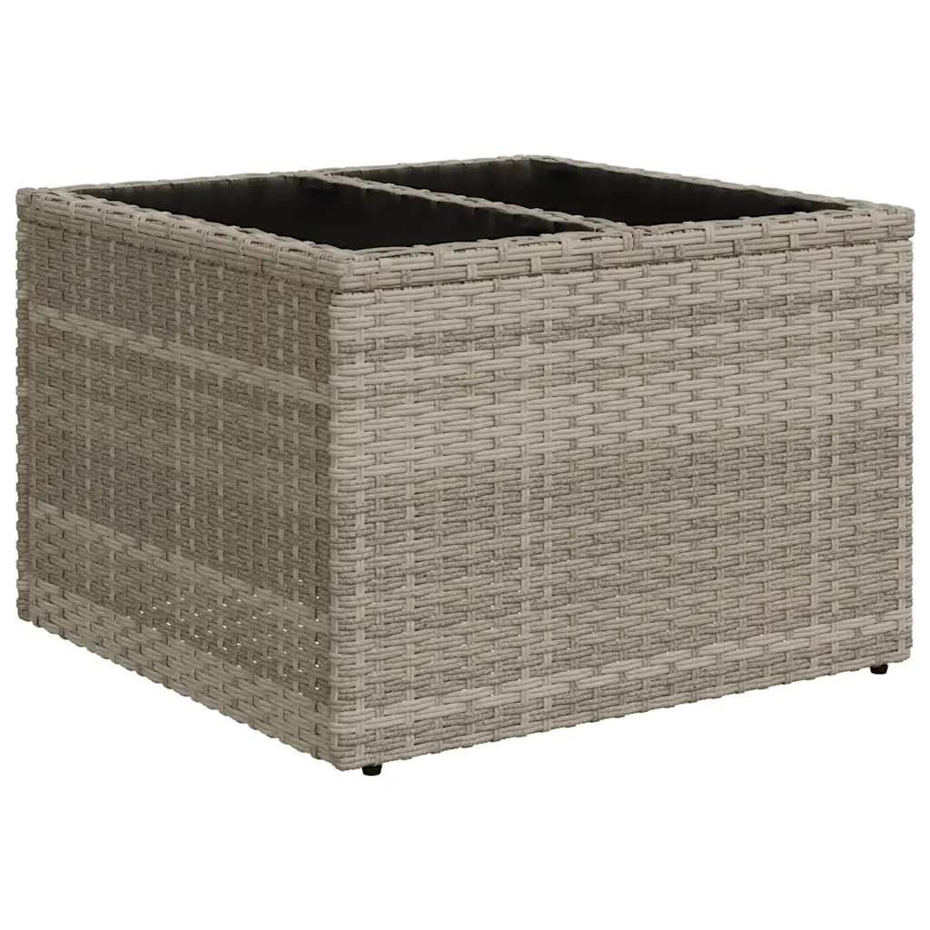 Set Divano da Giardino 6pz con Cuscini Grigio Chiaro Polyrattan 3222541