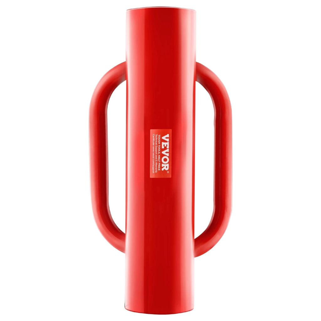 Battipalo Manuale per Recinti in Acciaio al Carbonio Rosso, Piantapali Diametro 68,58 mm 6,4 kg Robusto per Pali a T e Legno