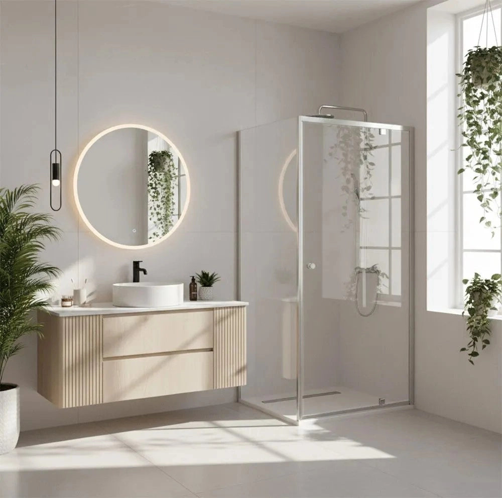 Cabina Doccia Rea Primo Swing 80x100 Chrome