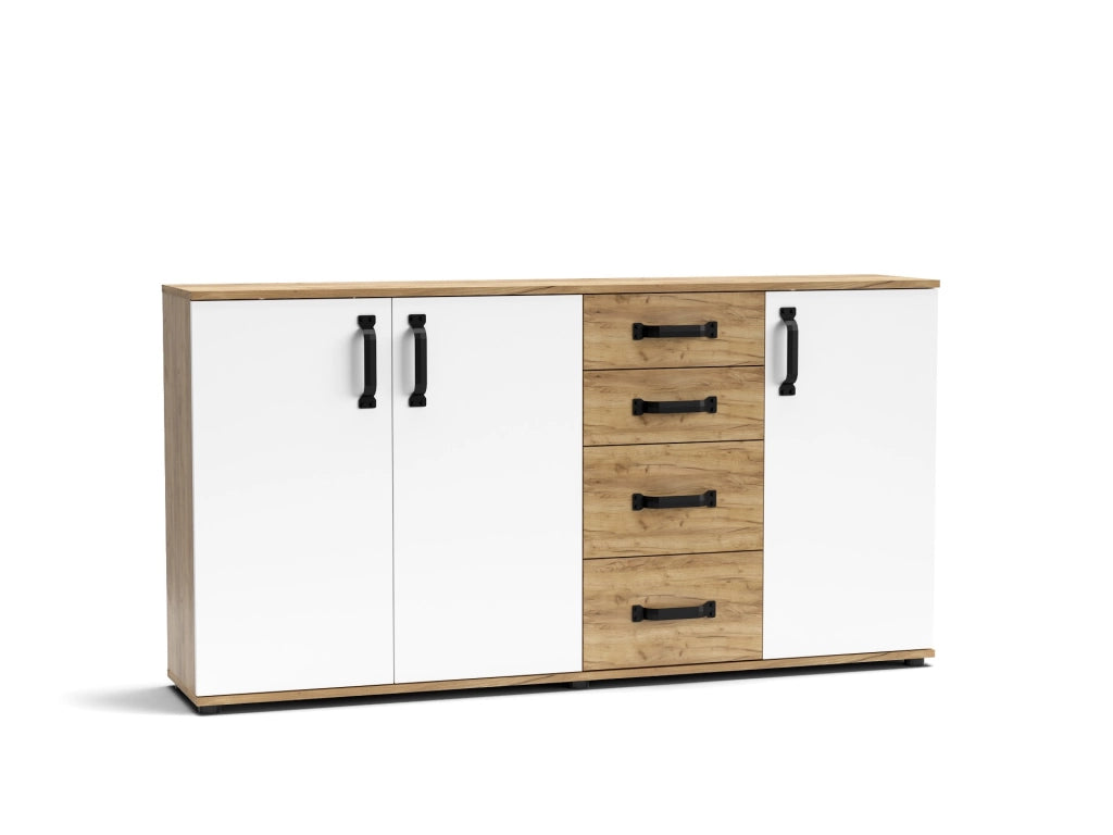 Credenza Mosso MO5 colore rovere e bianco