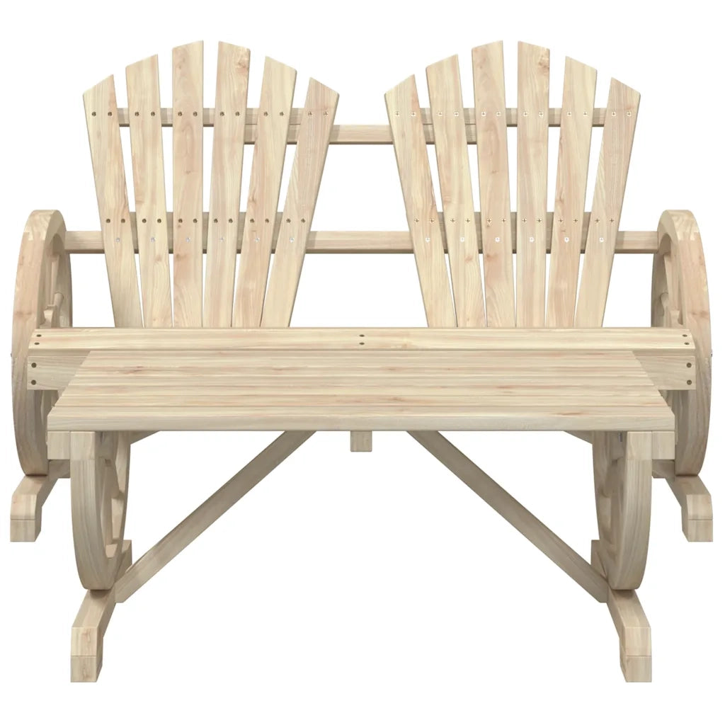 Set Salotto da Giardino 2 pz | Set di Mobili da Esterno in Legno Massello di Abete