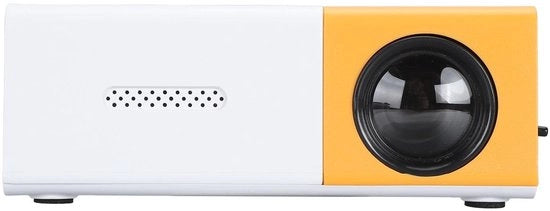 Proiettore portatile 4K - LED outdoor - colore giallo e bianco - Full HD - per bambini - formato compattibile