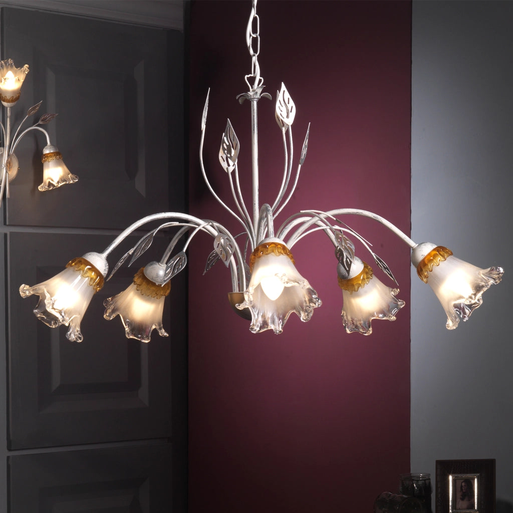 Lampadario 5 luci Lancia