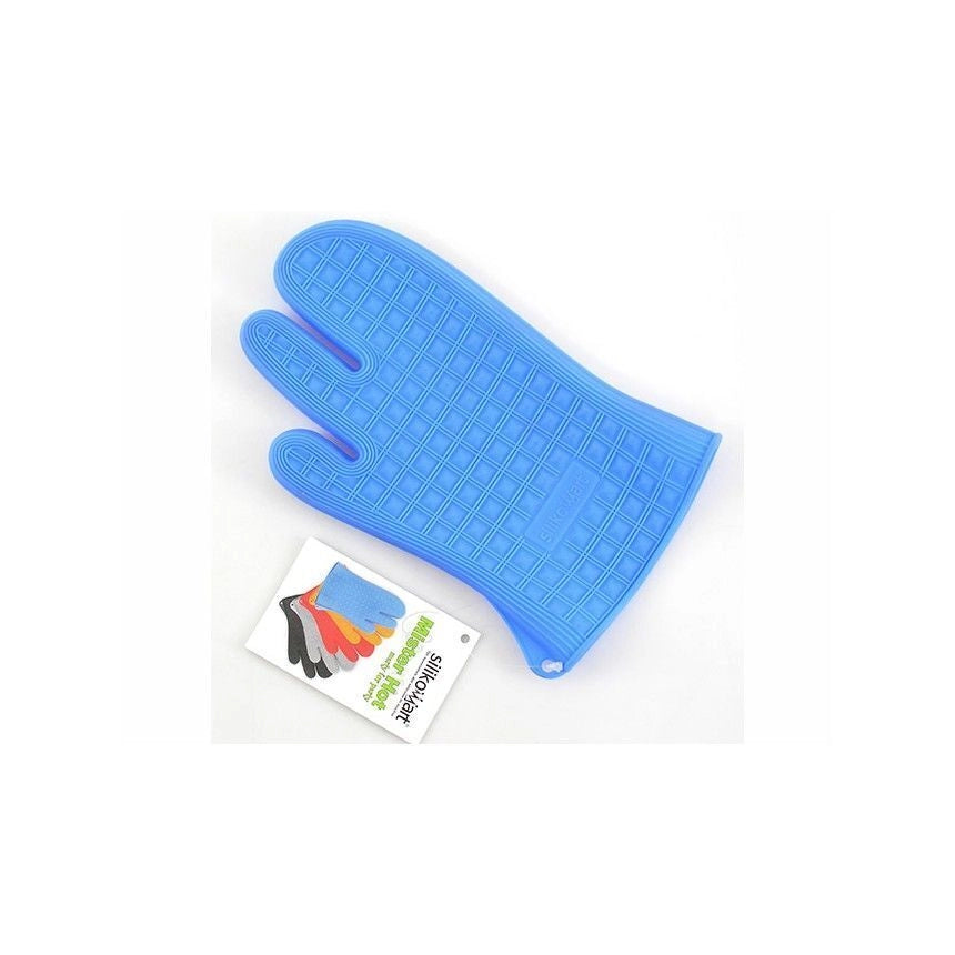 Guanto da cucina Mister Hot in silicone Blu