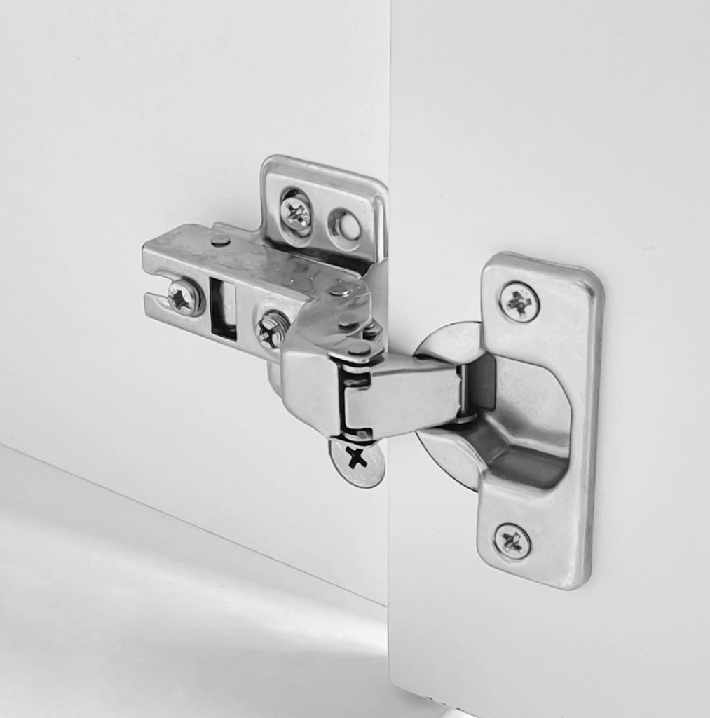 Toeletta con specchio LED 100x40 cm; 2 cassetti e modulo laterale scorrevole bianca HOMVRA