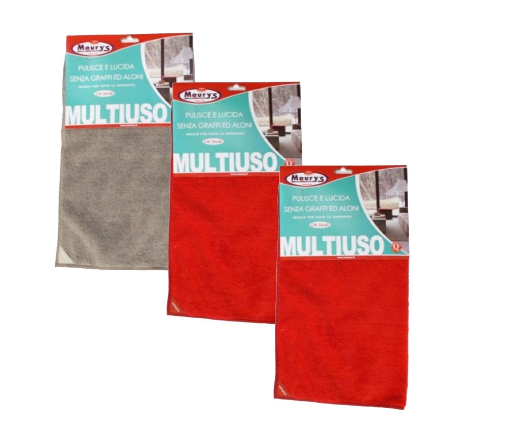 KIT SET 3 PZ MAURY'S PANNO MULTIUSO 35X40CM