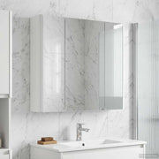 Mobiletto per specchio da bagno Bianco 63,5 x 15,5 x 60,5 cm 889247