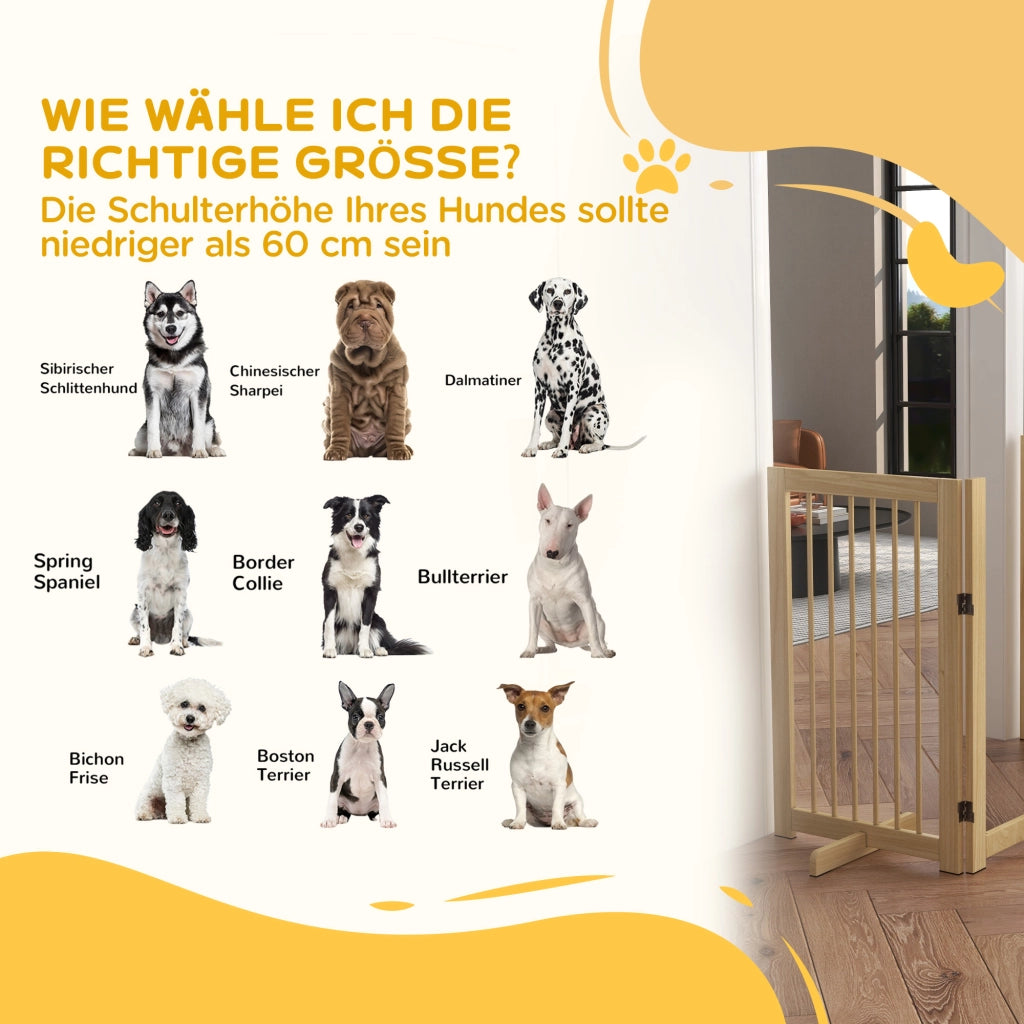 Cancello per Cani ¨C Minimal ¨C Legno 220x36x91cm