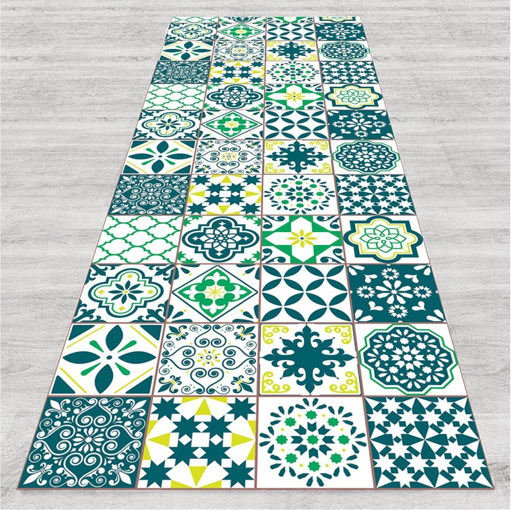 Tappeto passatoia antiscivolo made in Italy diversi modelli 50x280cm - Verde