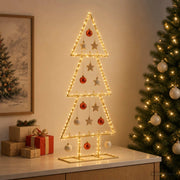 Albero di Natale in metallo con supporto KUOPIO 60 cm Acciaio 42053816