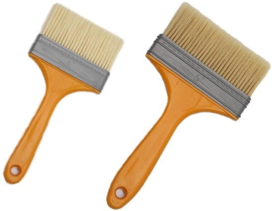 Set di pennelli a schiuma per pittura - Pennelli a schiuma in plastica da 95 mm e 125 mm - Pennelli piatti per vernice e acrilica - Ideali per pigmenti e colori acrilici