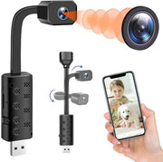 Microcamera nascosta WiFi 4K UHD con visione notturna e avviso di movimento