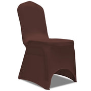 Fodera Elastica per Sedie 6 pz. Marrone 131413