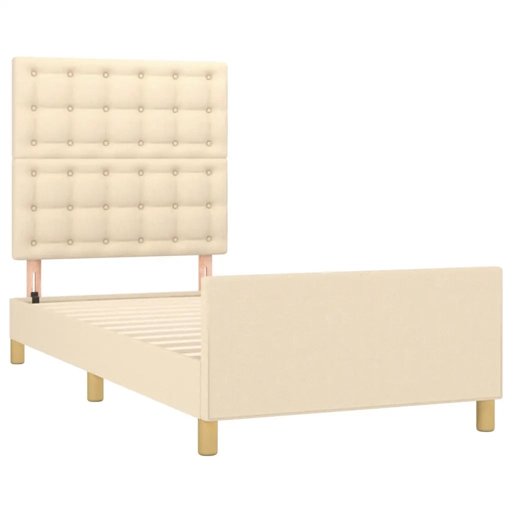 Giroletto senza Materasso Crema 100x200 cm in Tessuto 3125362