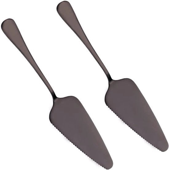 Taartmessen in acciaio inossidabile - Taartschep - Bordi a reticolo - Cucina - Ristorante - Festa - Torta - Pizza - Formaggio - Nero