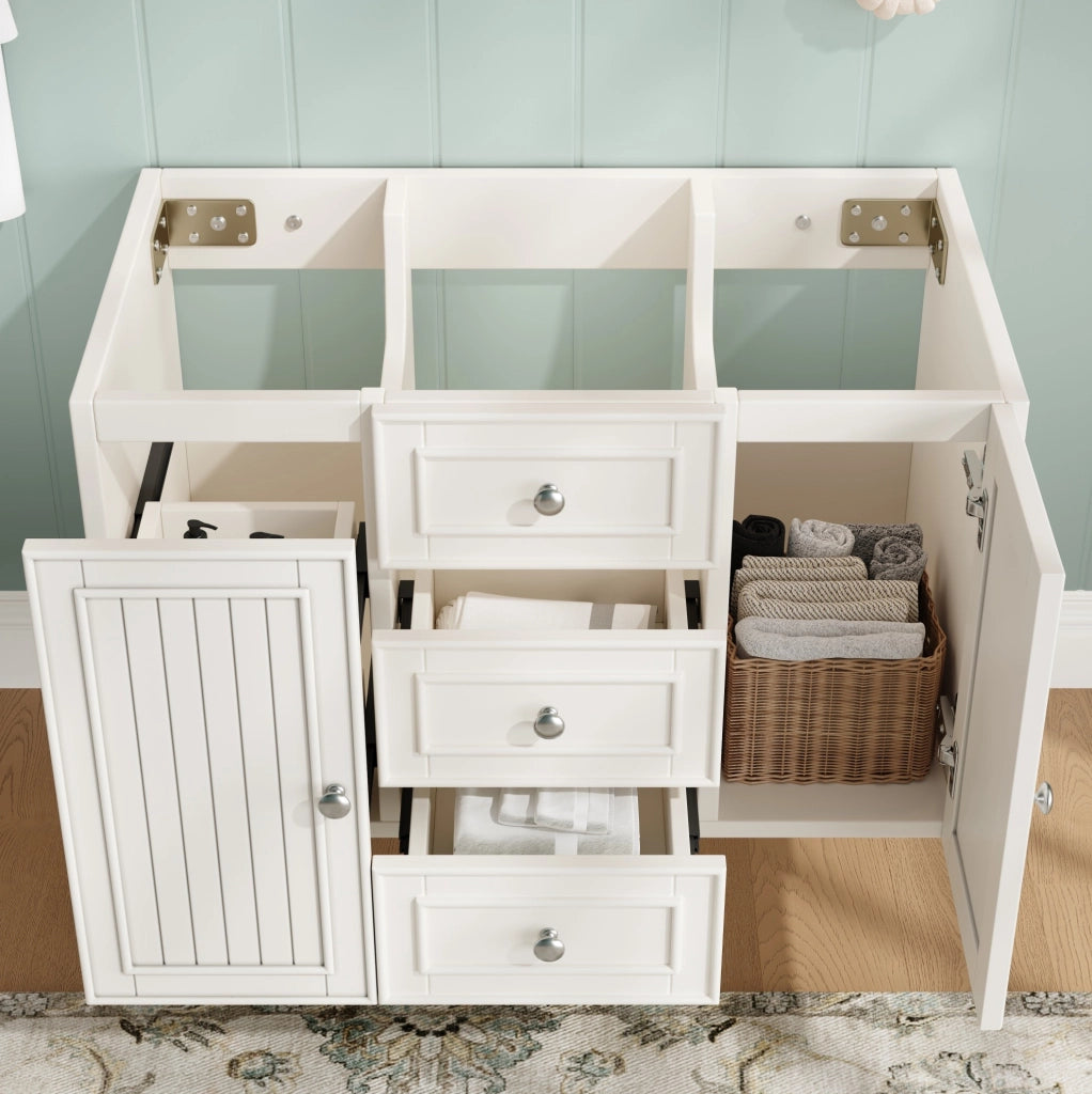 Mobile bagno sospeso bianco in MDF 78,5×46×46,8 cm