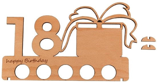 Cadeau in Legno per 18° Compleanno e Giubileo
