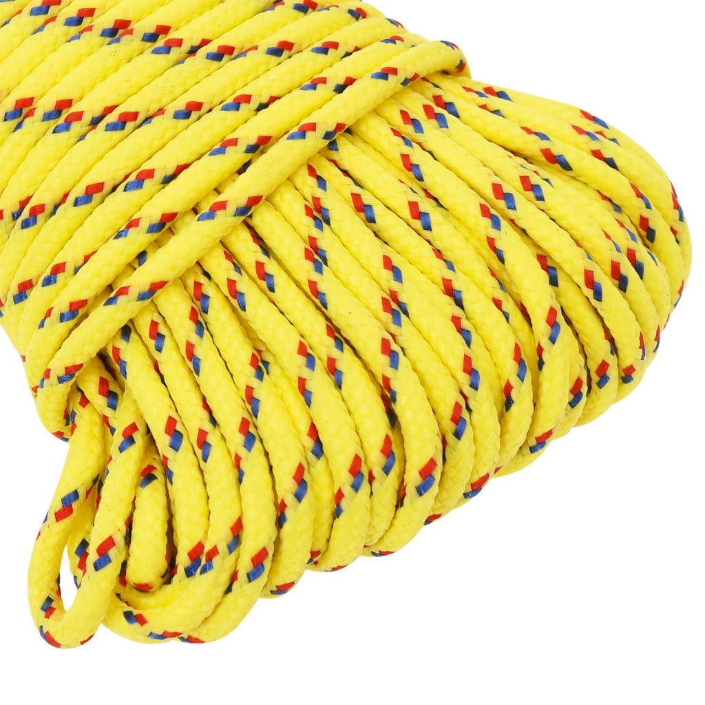 Corda multiuso 5 mm 250 m Giallo PP 150 kg Carico massimo 3473005