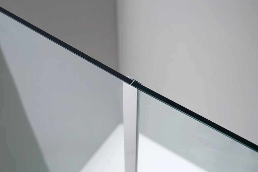 Parete doccia fissa Screen 8 mm 120 cm (116,5-118,0 cm) bianco, vetro satinato Frost