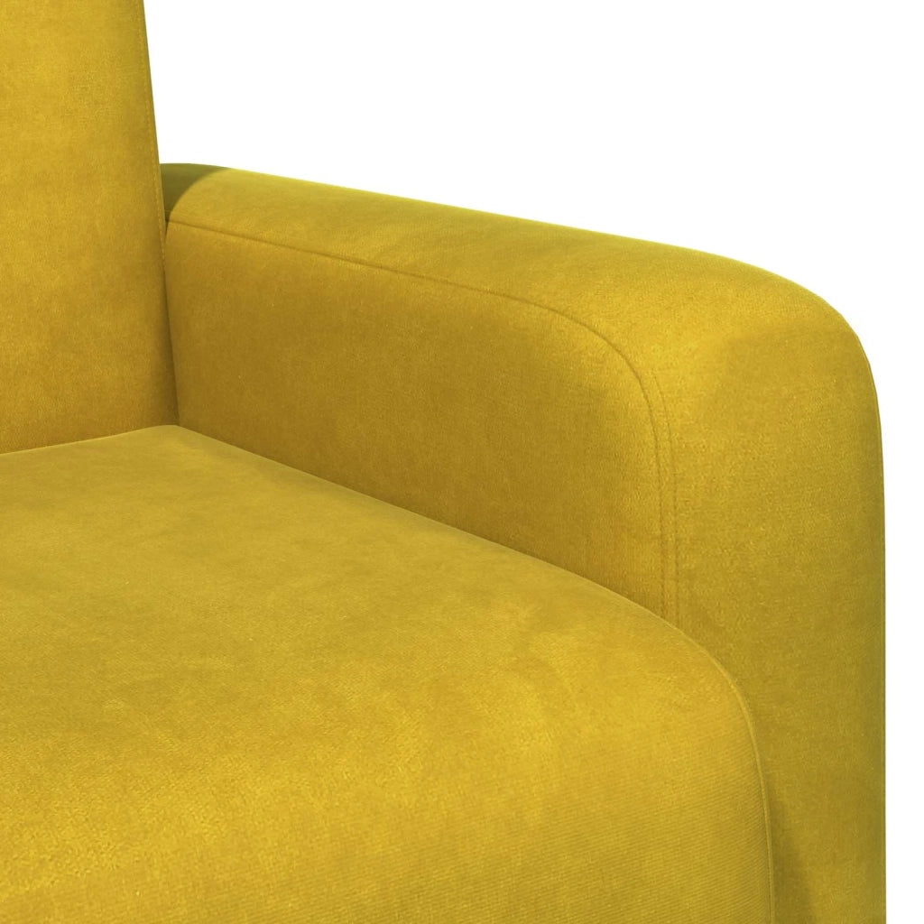 Poltrona-Divano Sedia Giallo Velluto 753909