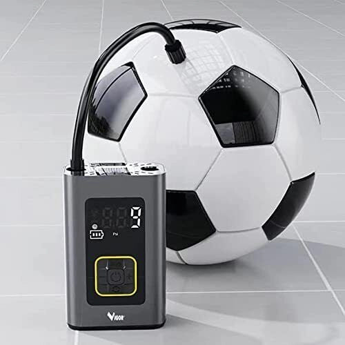 Vigor VMC-SMART Minicompressore a Batteria 60 W 10,3 bar 16 l-min Powerbank Torcia Integrata Ugelli Custodia