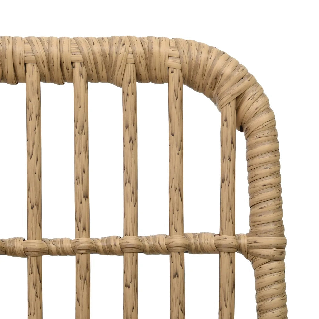 Set da Pranzo da Giardino 5 pz in Polyrattan e Vetro 3060239