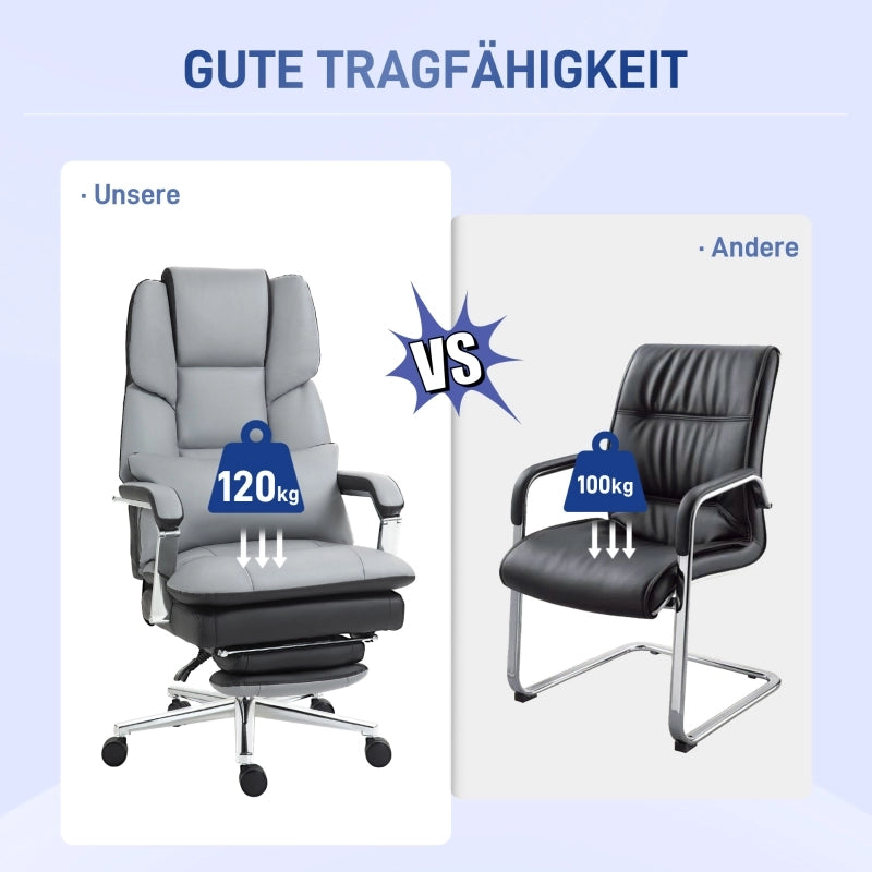 SEDIA UFFICIO ergonomica regolabile 63x71x123-129 cm Grigio