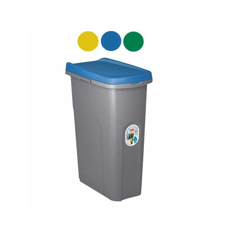 Pattumiera Home Eco System Gr/Blu L 15 Stefanplast