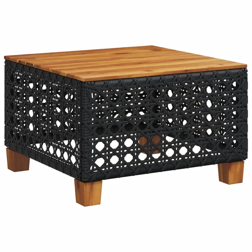 Set Divani da Giardino con Cuscini 7pz Nero Polyrattan 3261746