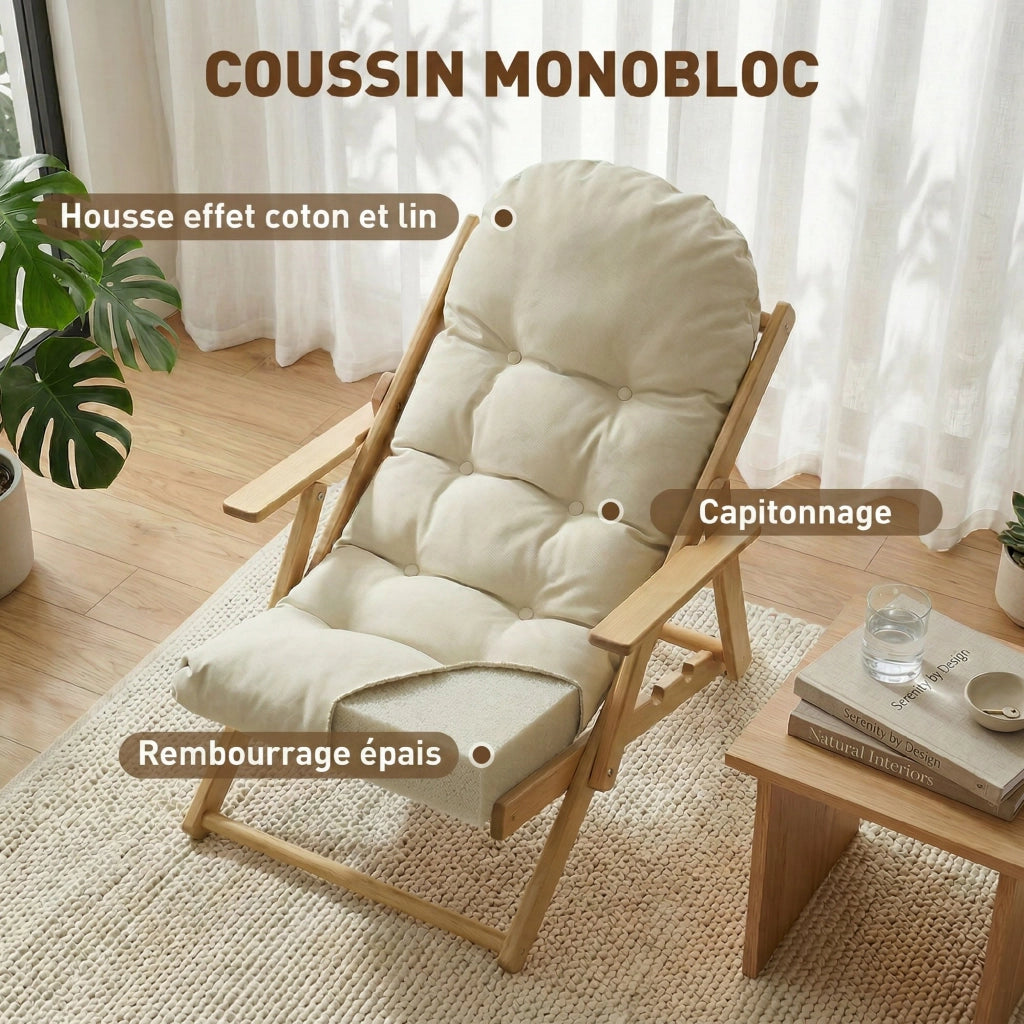 Poltrona Reclinabile Relax ¨C Minimal ¨C Legno Grigio Scuro