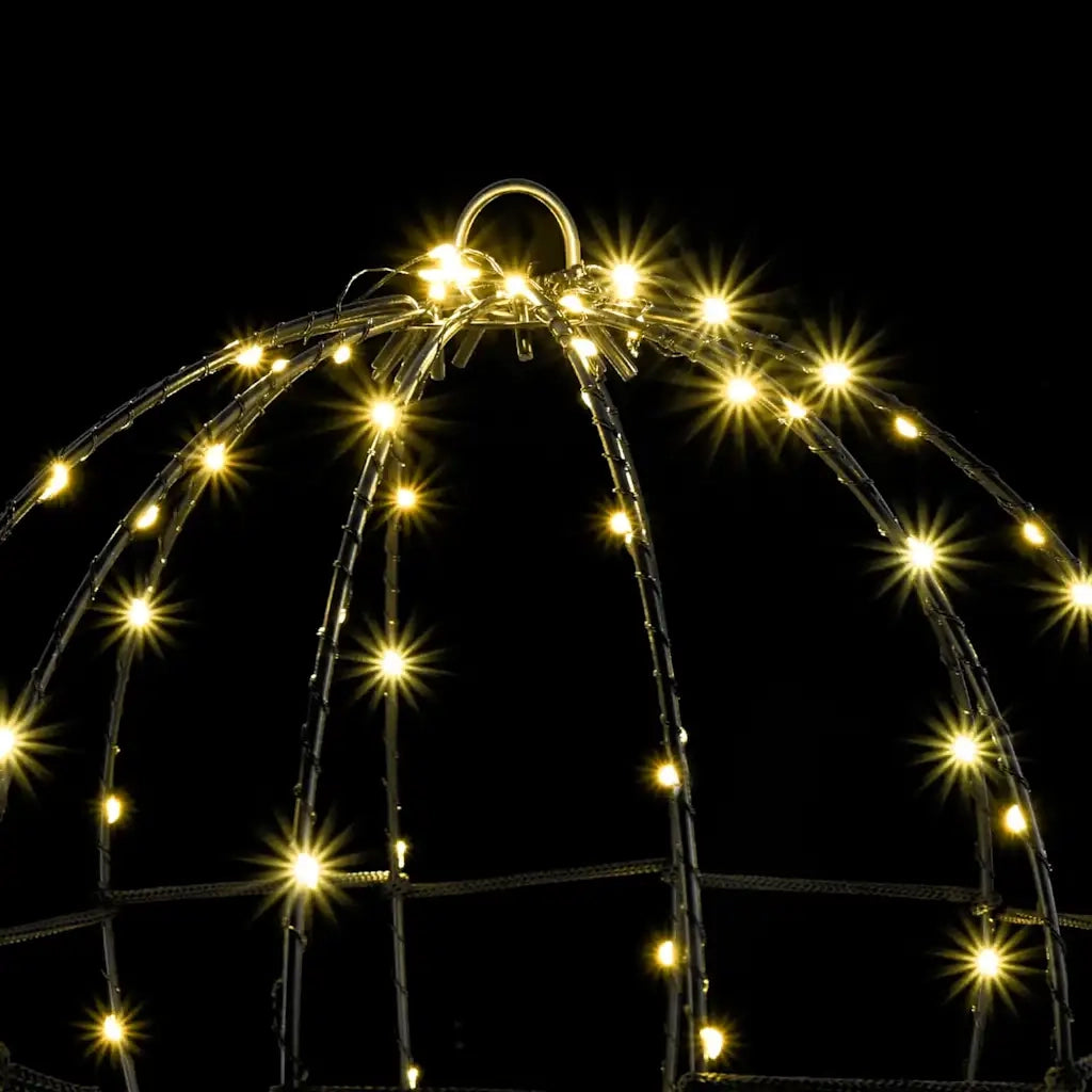 Palla con 192 LED 2 pcs Bianco caldo 30 x 30 x 32 cm Metallo 42019109