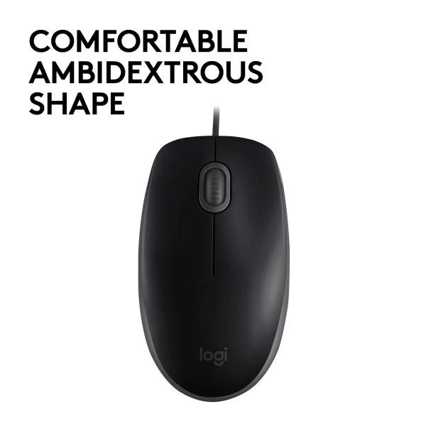 LOGITECH MOUSE USB OTTICO B110 SILENT NERO