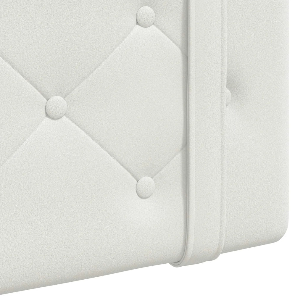 Testiera | Testata sospesa Bianco Similpelle