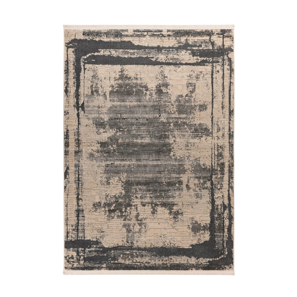 Tappeto Vintage Adeon 200 in Grigio e Antracite