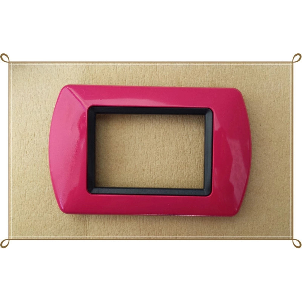 Trade Shop - Placchette Placche In Abs Compatibili Per Serie Living International Placca - Fucsia -4 Fori     -