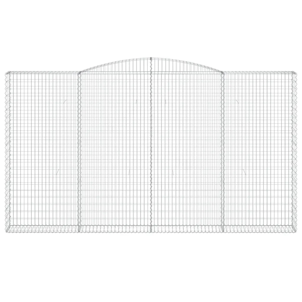 Cesti Gabbioni ad Arco 4 pz 400x30x220/240 cm Ferro Zincato 3146946