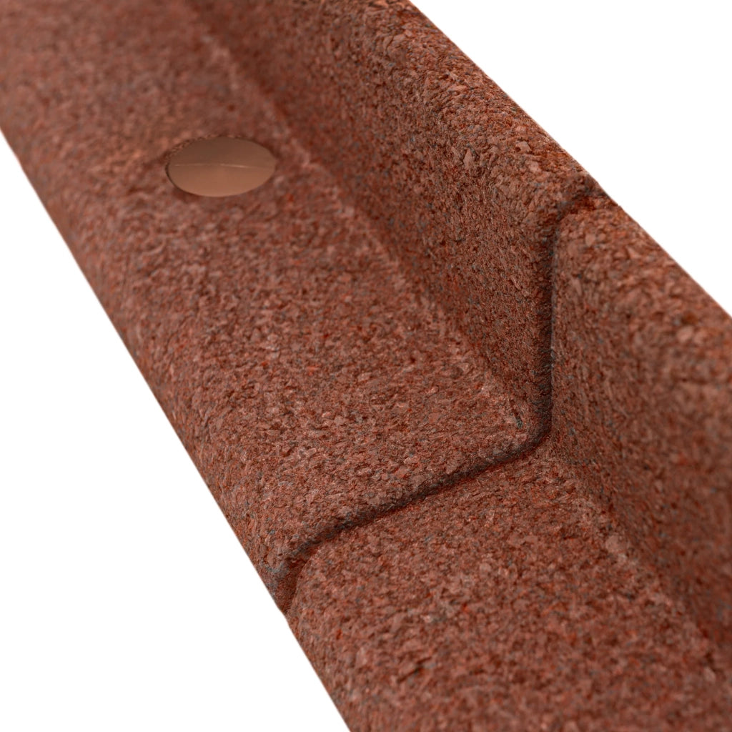Bordura Flessibile da Giardino 10 x 1,2 m Terracotta con Martello in Gomma