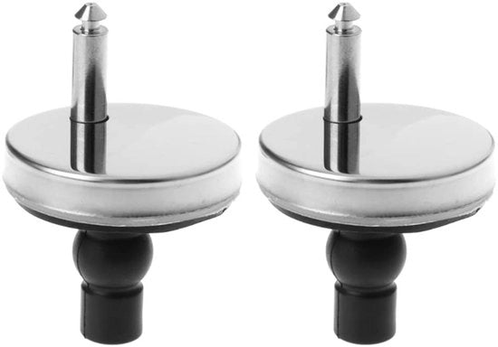 Supporti di toilette per rapida messa in posizione - Scharnieri per toilette - Acciaio inossidabile - 5,5 cm - Fissaggi di alta qualità - Adatti per fori nascosti