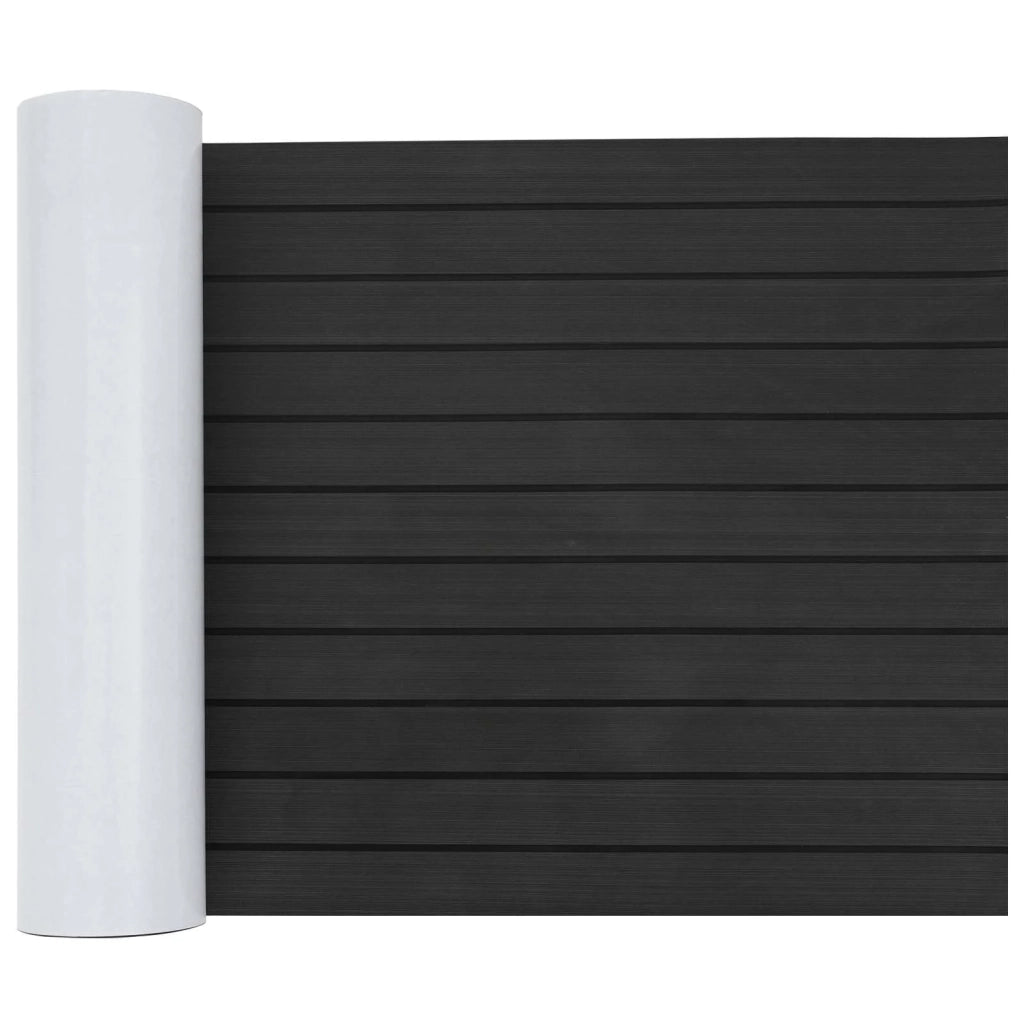 Tappetino per Barche Rigato Grigio Scuro e Nero 240 x 60 cm EVA 42052312