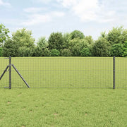 Palo della recinzione 2 pcs Grigio 80 cm 42012751