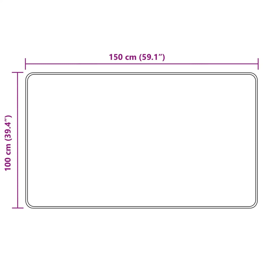 Runner Tappeto MARSA Sabbia 100 x 150 cm Poliestere e PVC 42023119