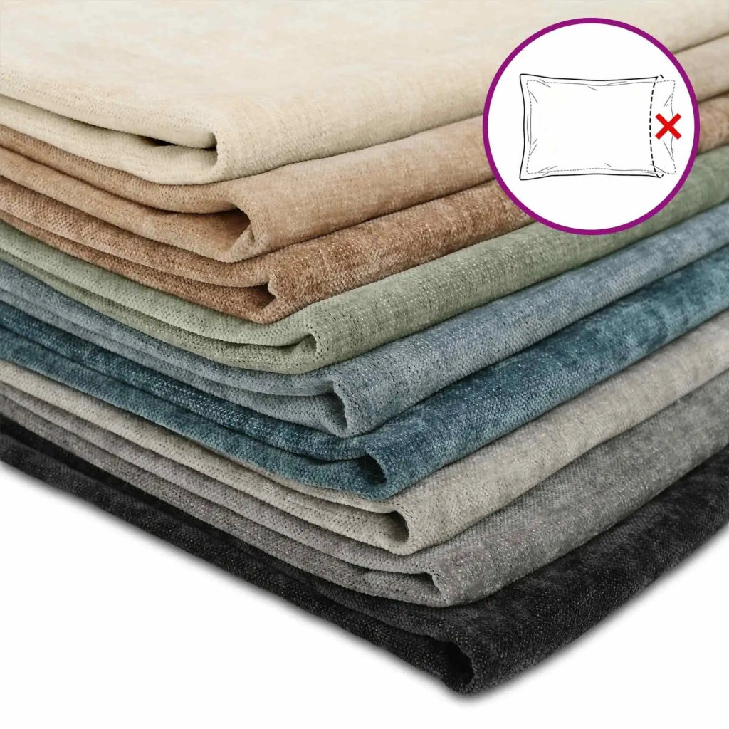 Federa 6 pz HEERLEN Marrone 35 x 35 cm Tessuto Chenille 908122