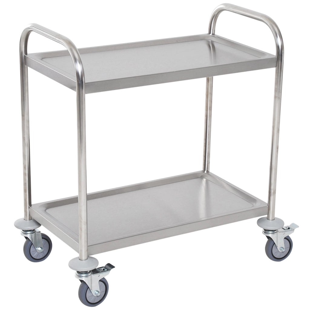 Carrello da Cucina in Acciaio Inossidabile ¨C Minimal ¨C 80x45x82 cm Argento
