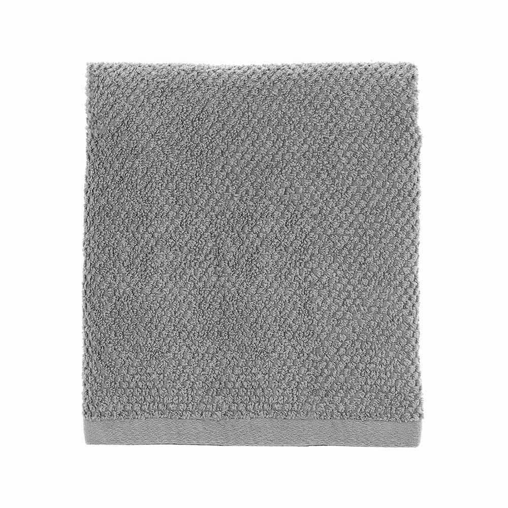 Telo bagno per doccia 90x140 cm grigio in cotone 100%