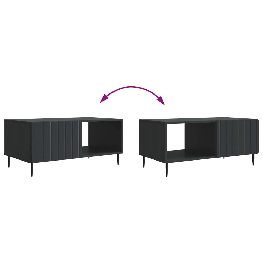 Tavolino da salotto Nero 90 x 50 x 40 cm Legno ingegnerizzato 894496