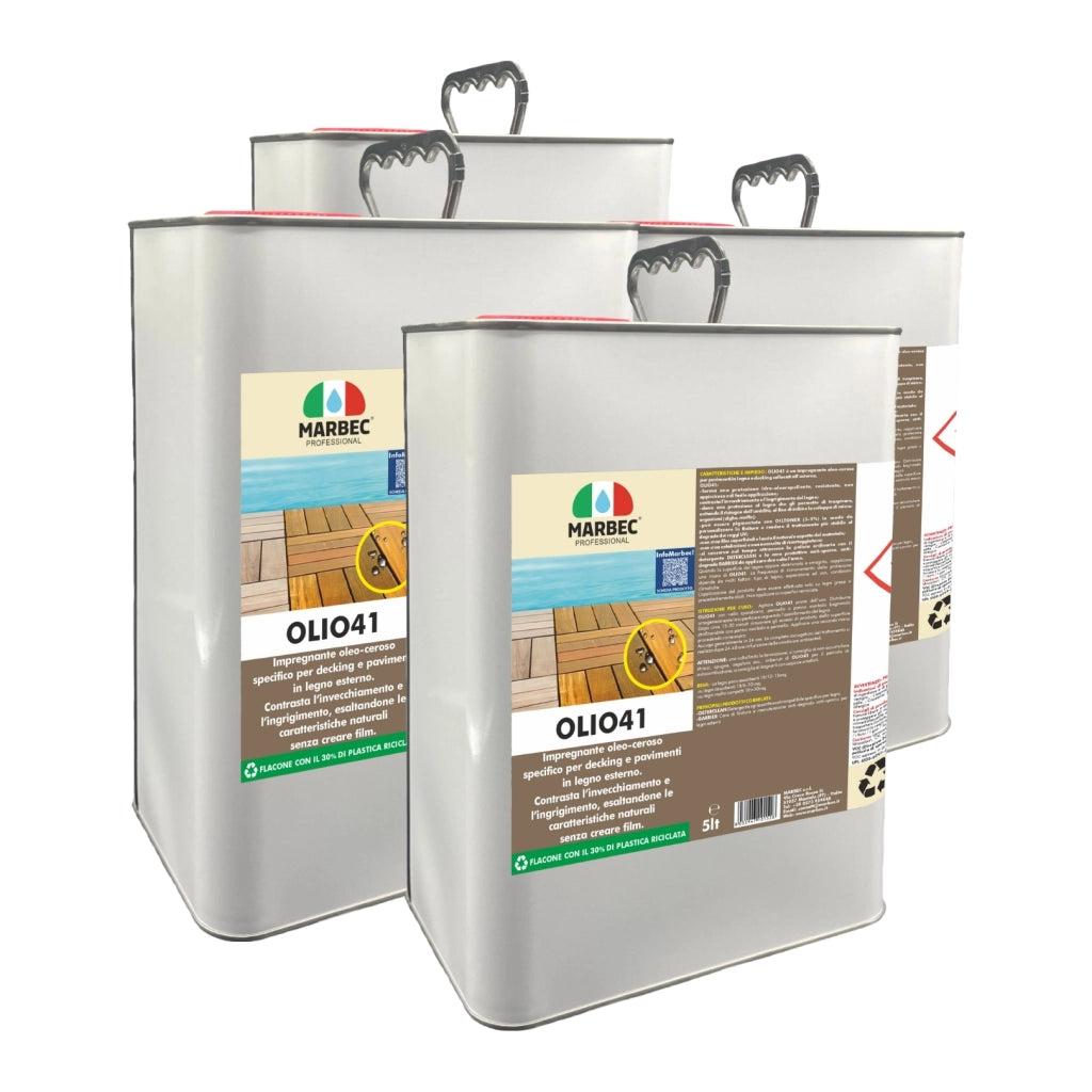 Impregnante per legno esterno OLIO41   5LTx4Pz