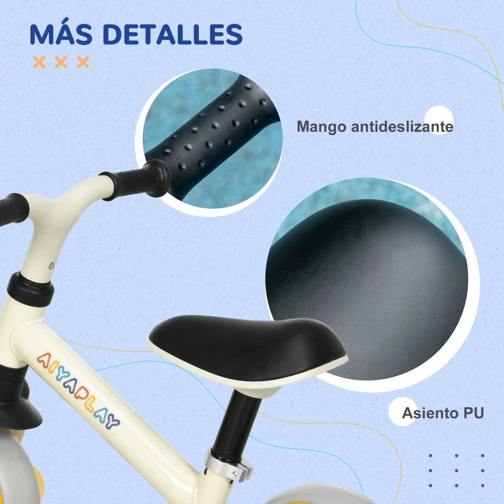 Bici Senza Pedali Bambini ¨C Minimal ¨C Bianco e Arancione 66.5x34x47 cm