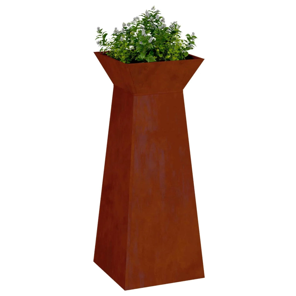 Vaso a Pilastro 2 pcs Argento 40 x 40 x 100 cm