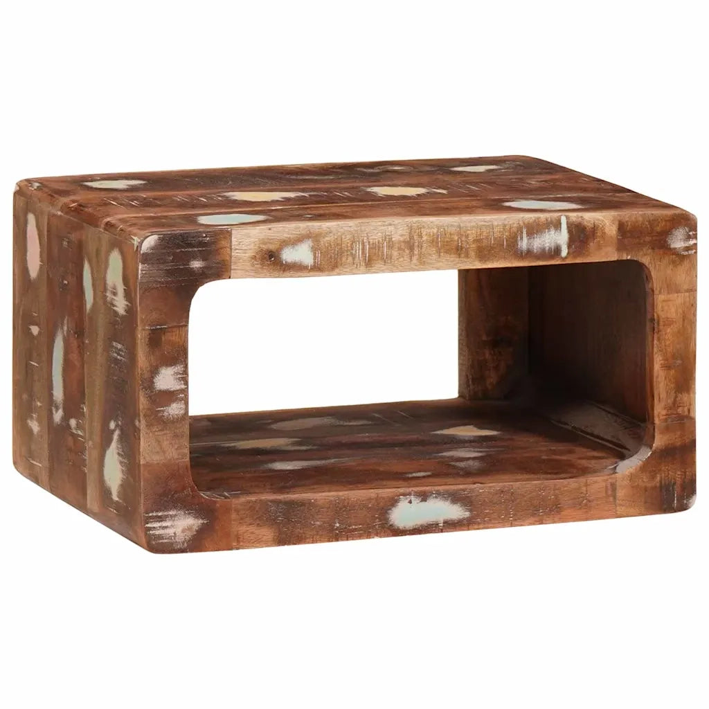 Comodino 2 pcs Marrone Legno Recuperato Massello 4104580